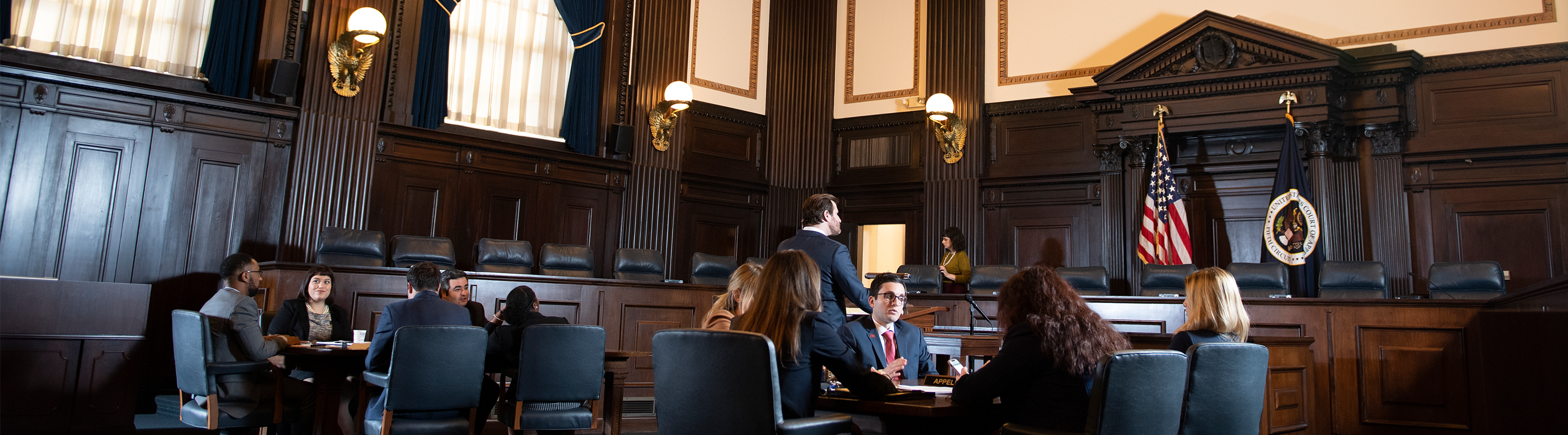 Students at the Courthouse