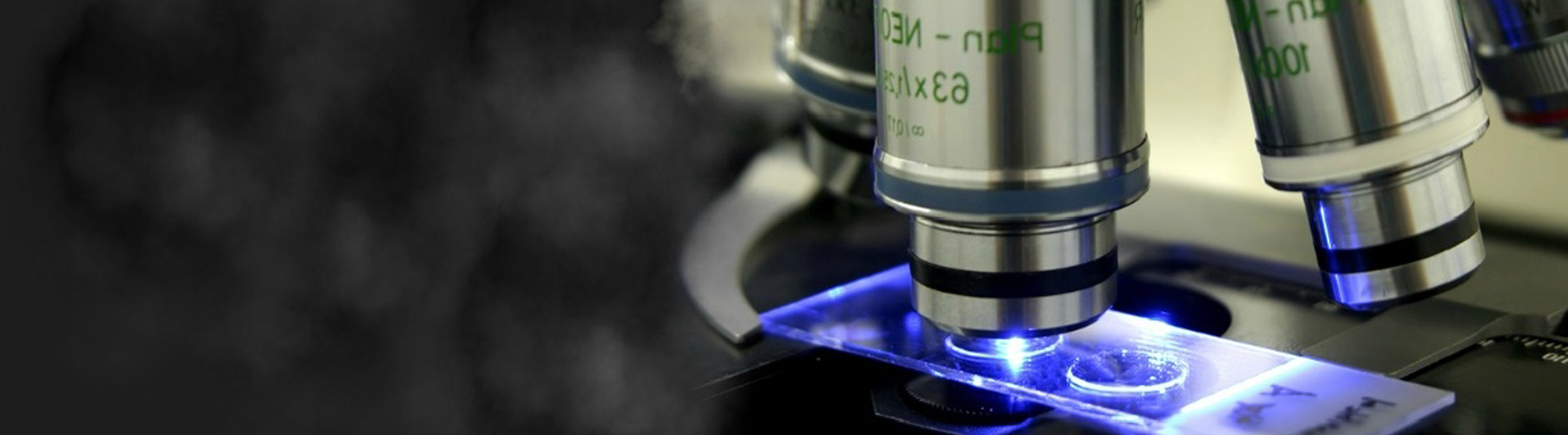 Microscope with Blue Light