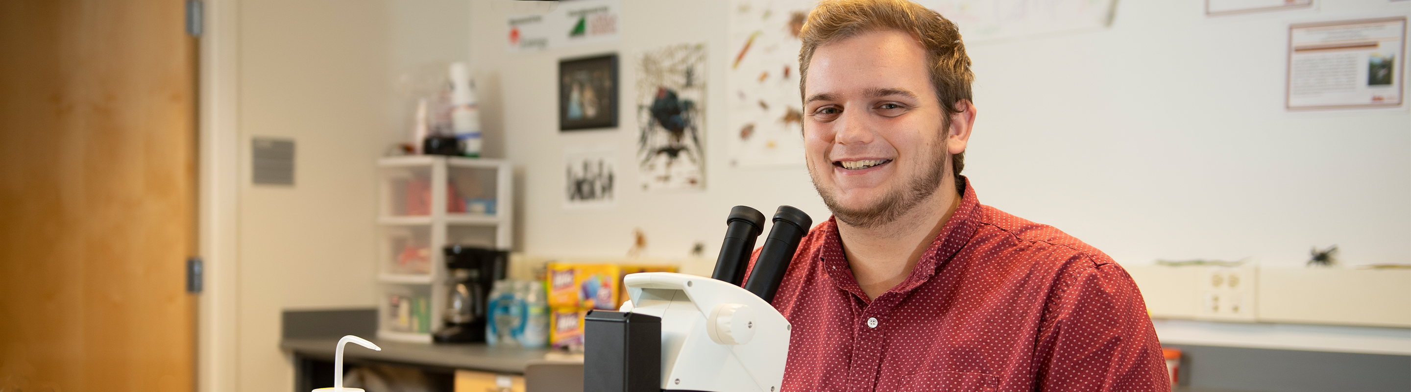 Loyola Student in Lab