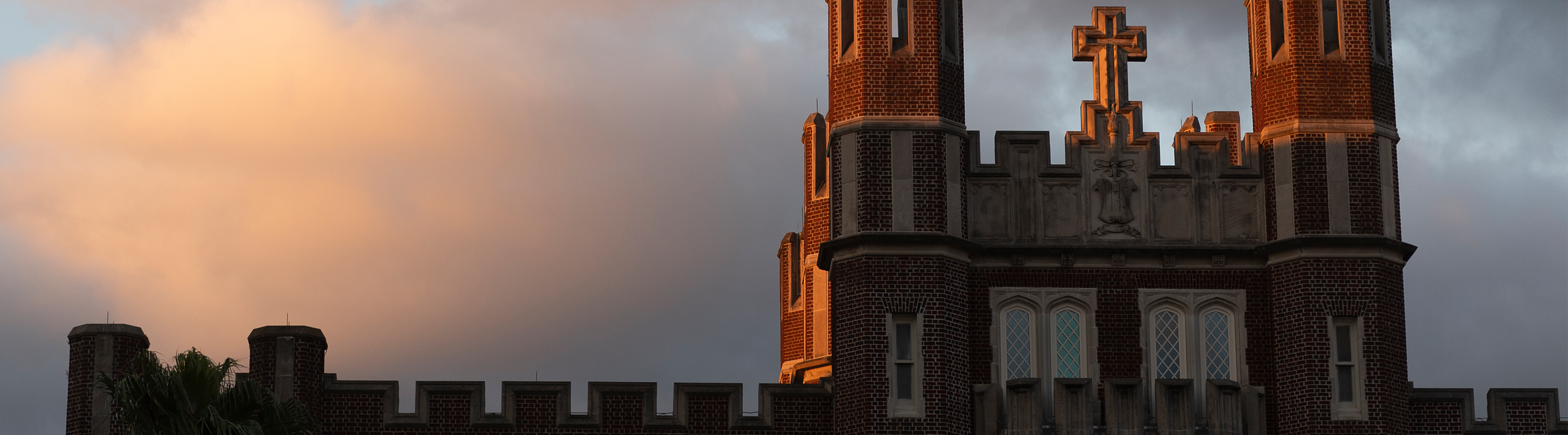 Marquette Hall at Sunset