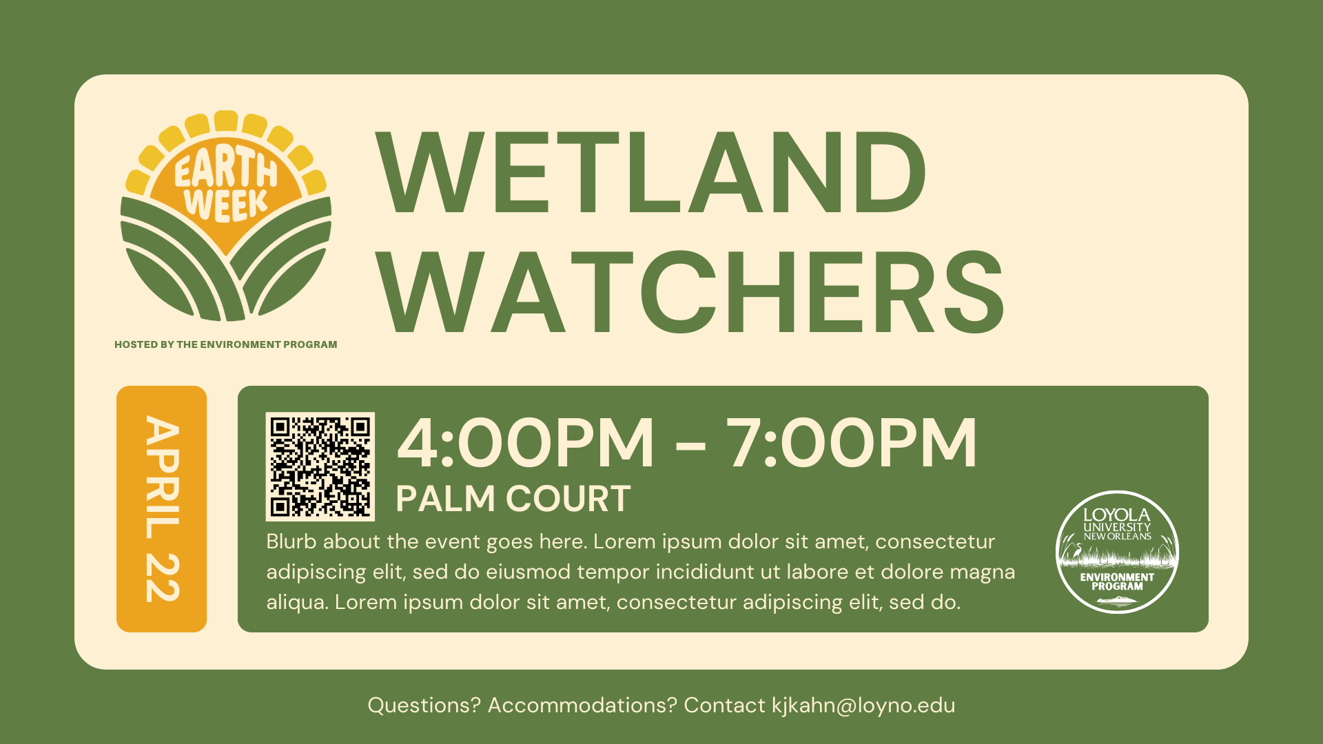 Earth Week Wetland Watchers 