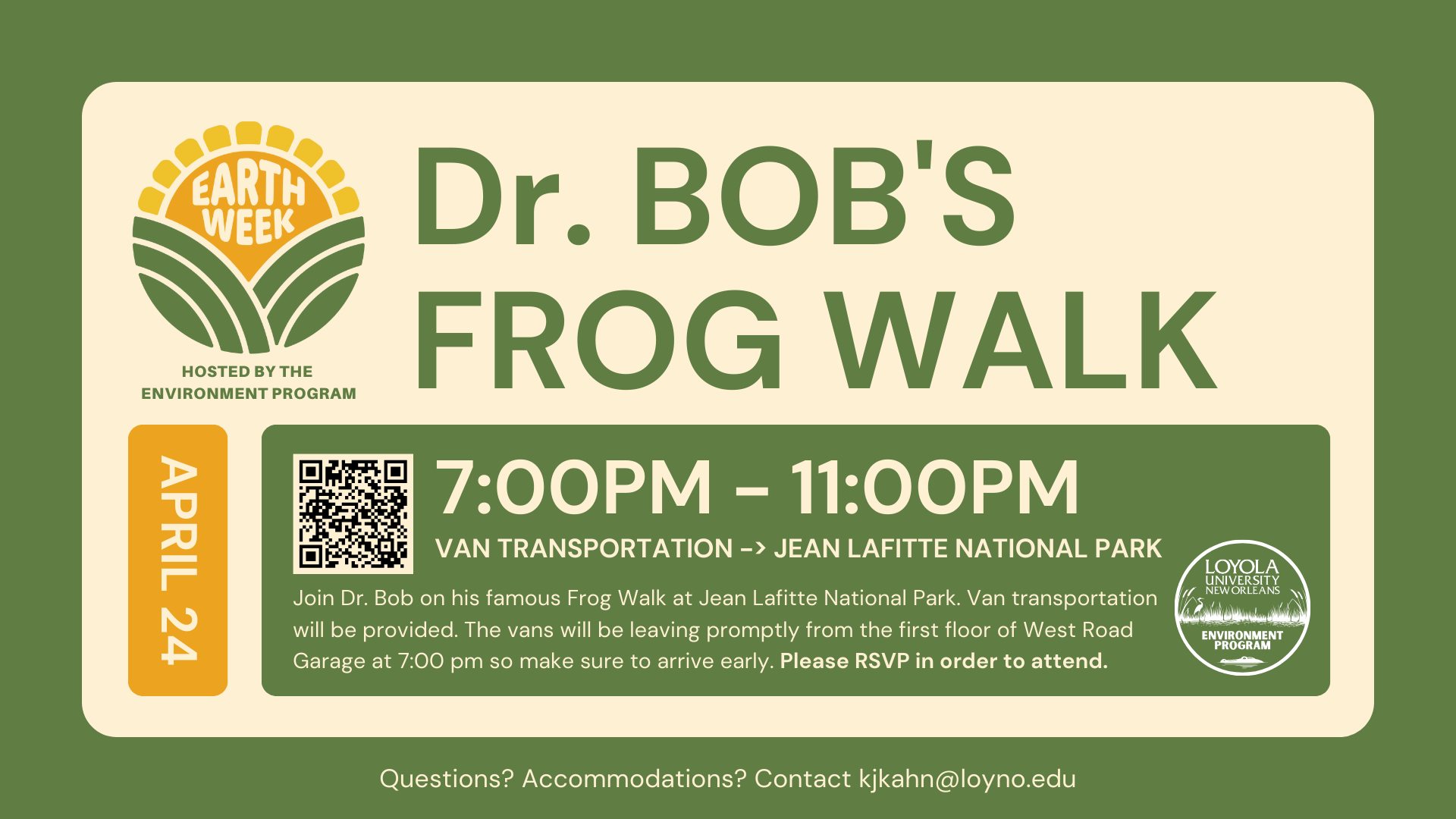 Earth Week Frog Walk