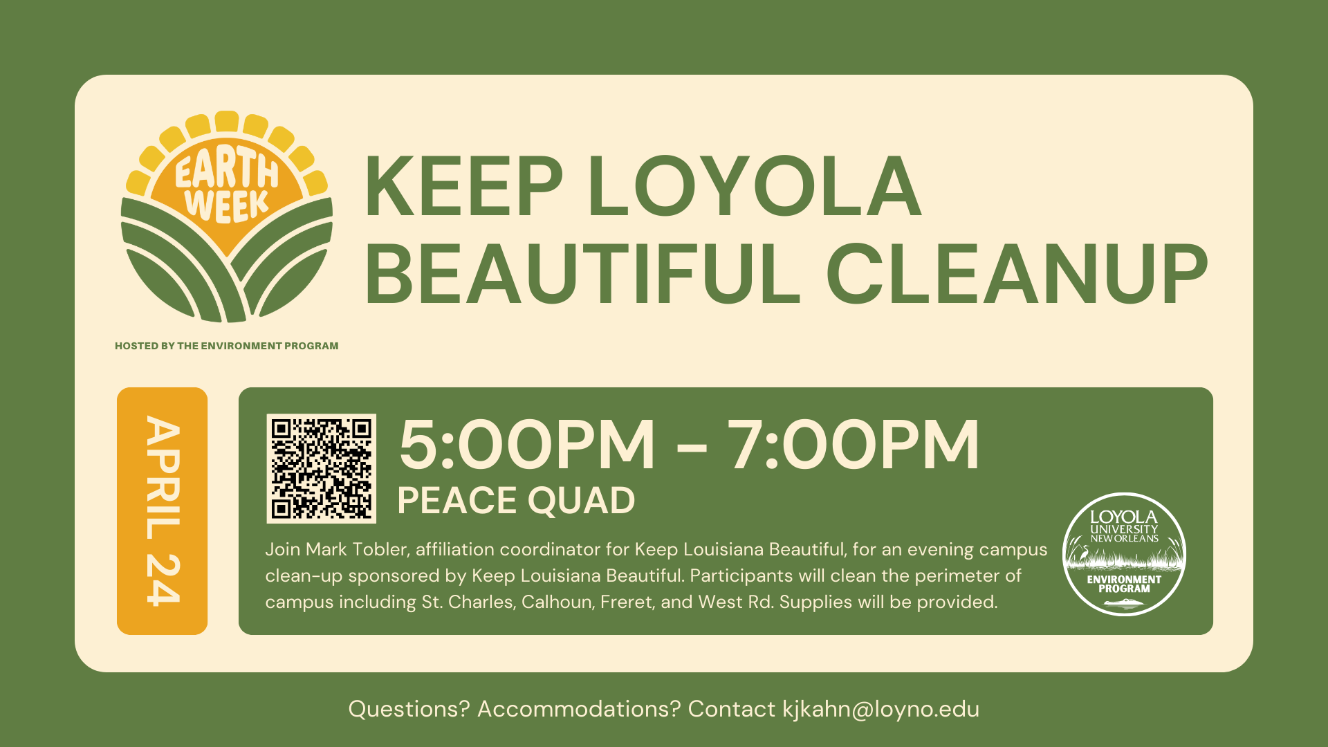 Earth Week Keep Loyola Beautiful