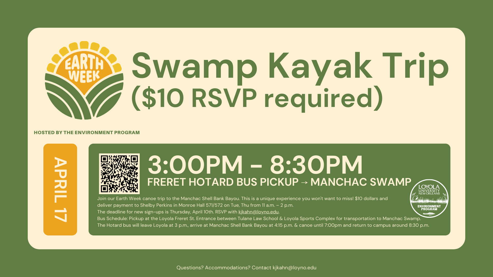 Swamp Kayak Trip Poster