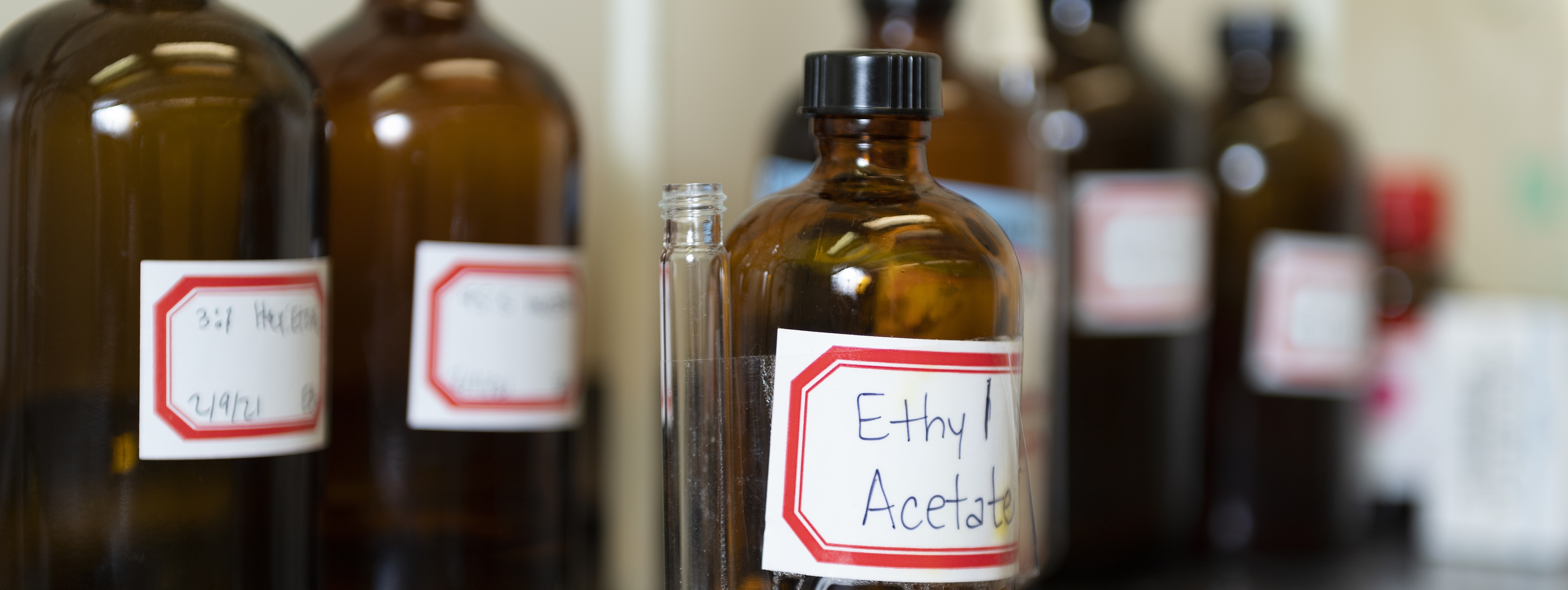A group of chemicals for display
