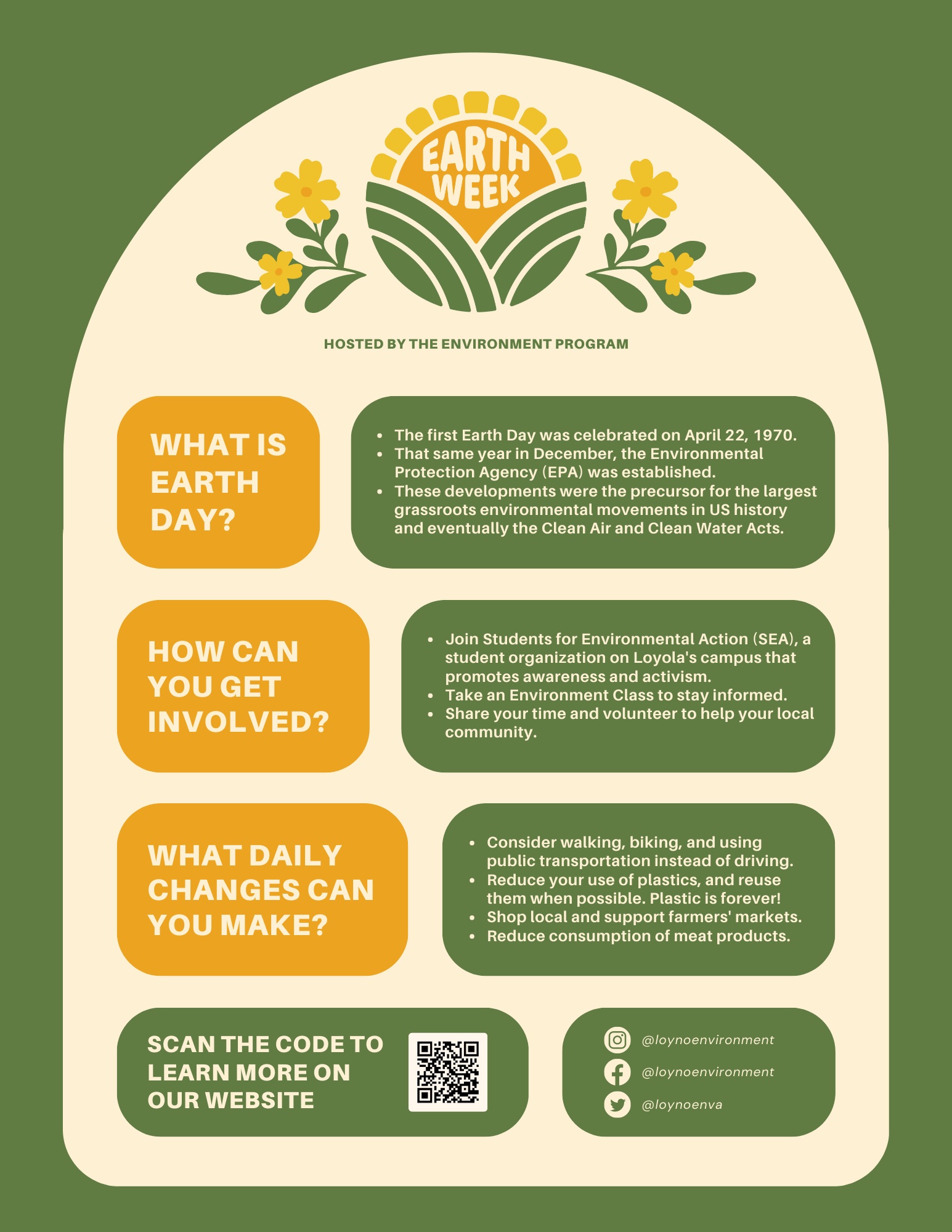 Earth Week Flyer