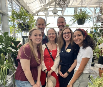 Tom Gruber Visits Azby Greenhouse at Loyola University