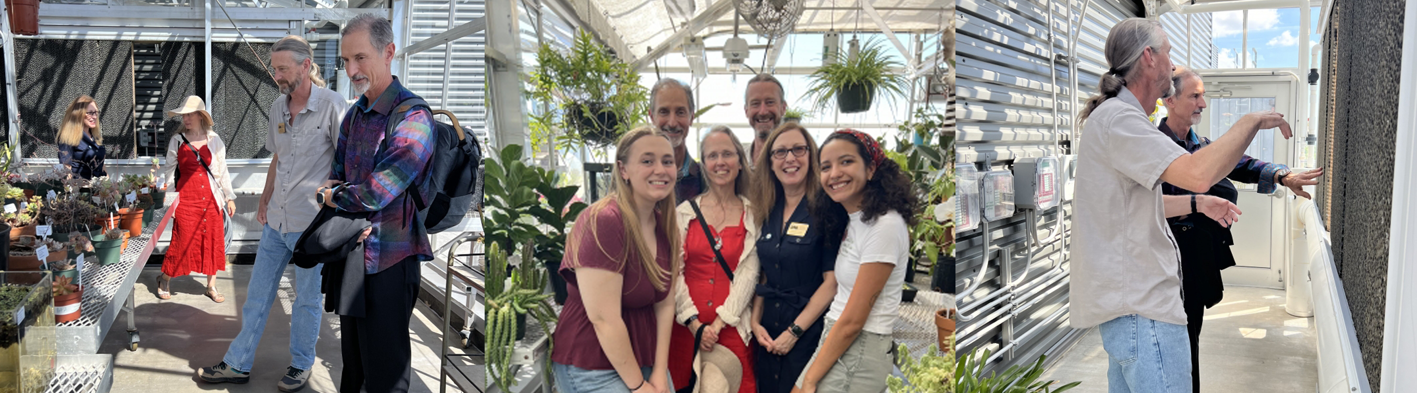 Tom Gruber Visits Azby Greenhouse at Loyola University